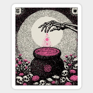 Occult Elixir - The Alchemist's Crimson Brew Magnet